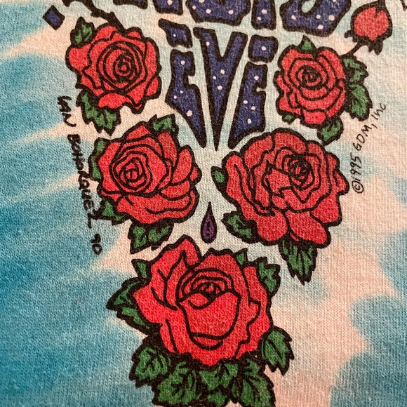 Grateful Dead Shirt Vintage New Years Eve 1990 - Picture 8 of 11
